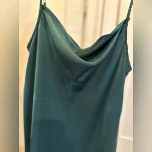 SHOW ME YOUR MUMU! Green satin dress
